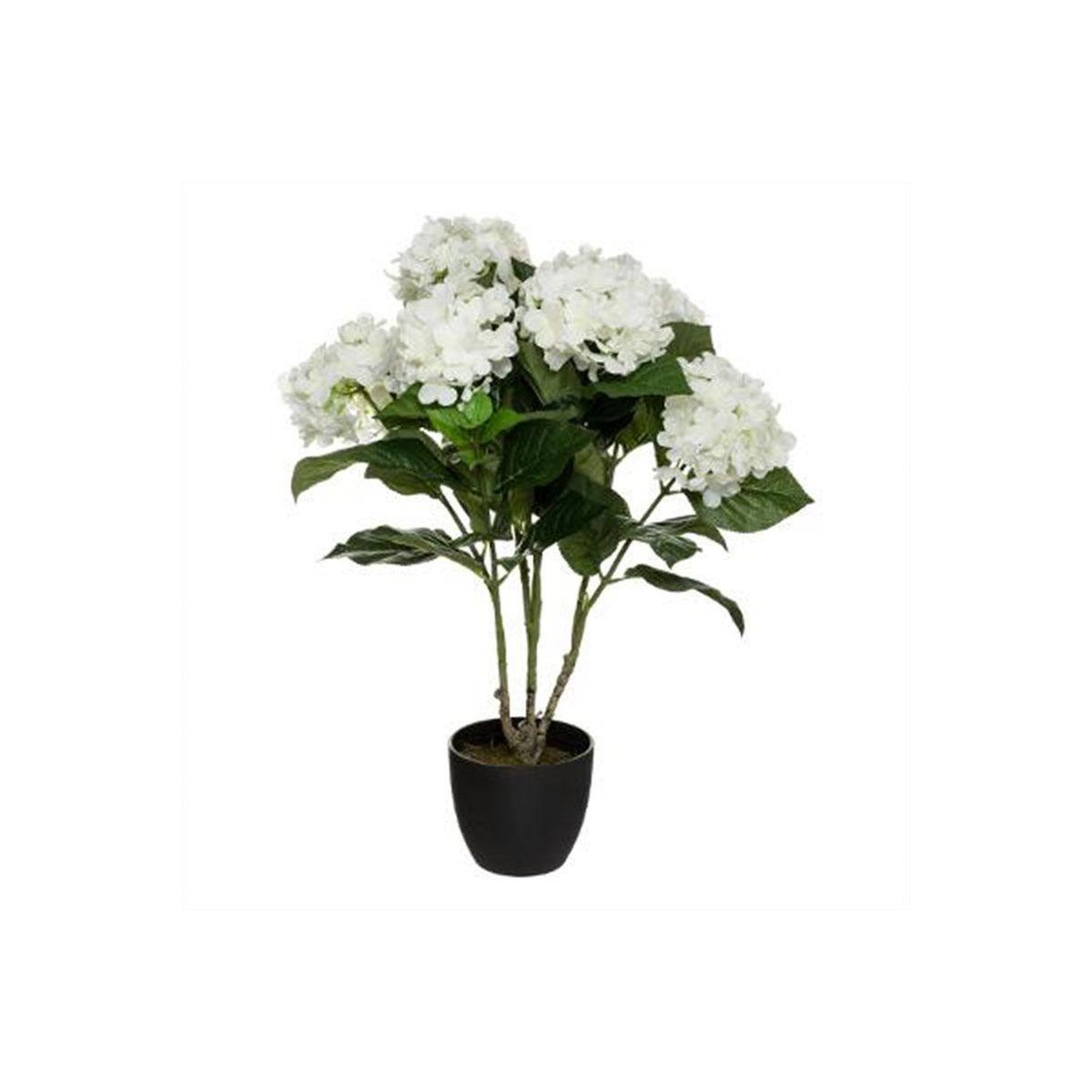 Voir la diapositive 1 : ATMOSPHERA Plante artificielle  hortensia  61cm blanc