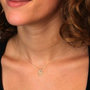 Voir la diapositive 2 : L'ATELIER D'AZUR Collier Or Jaune et Diamants - Motif Anneaux - Femme