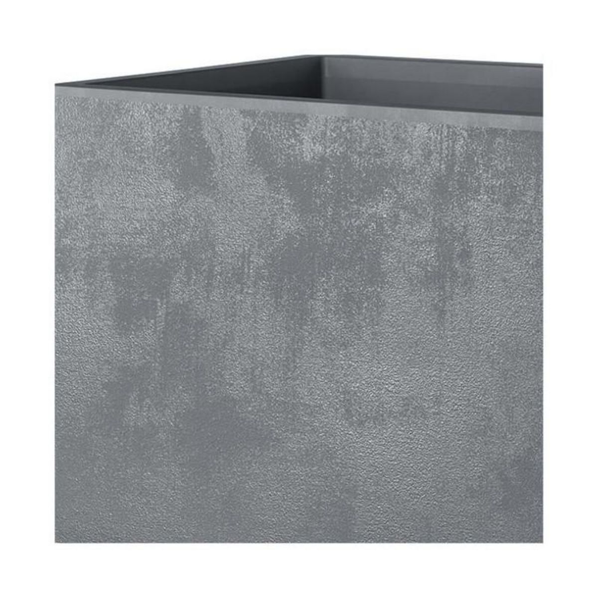 DEROMA Pot de fleur Cube - DEROMA - Millennium R - Ashgrey - A réserve d'eau - 39 cm