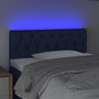 Voir la diapositive 3 : VIDAXL Tete de lit a LED Bleu 90x7x78/88 cm Tissu