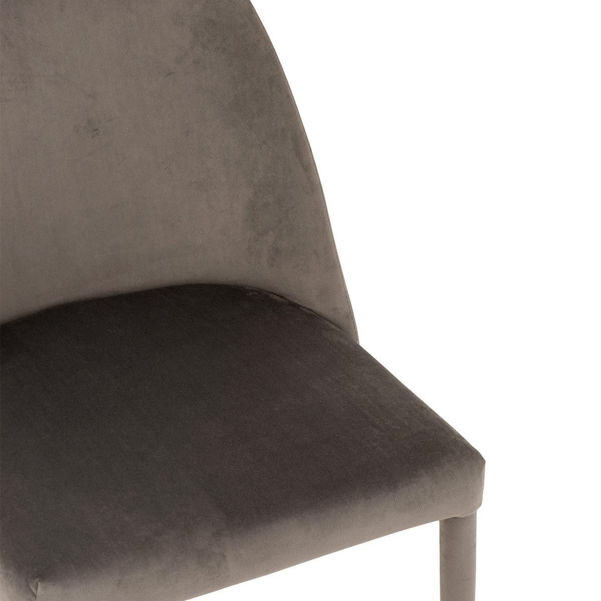 Voir la diapositive 6 : J-LINE Chaise Design  Charlotte  81cm Gris