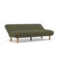 Voir la diapositive 3 : BEST MOBILIER Soan - banquette 2 places convertible clic-clac en velours texturé
