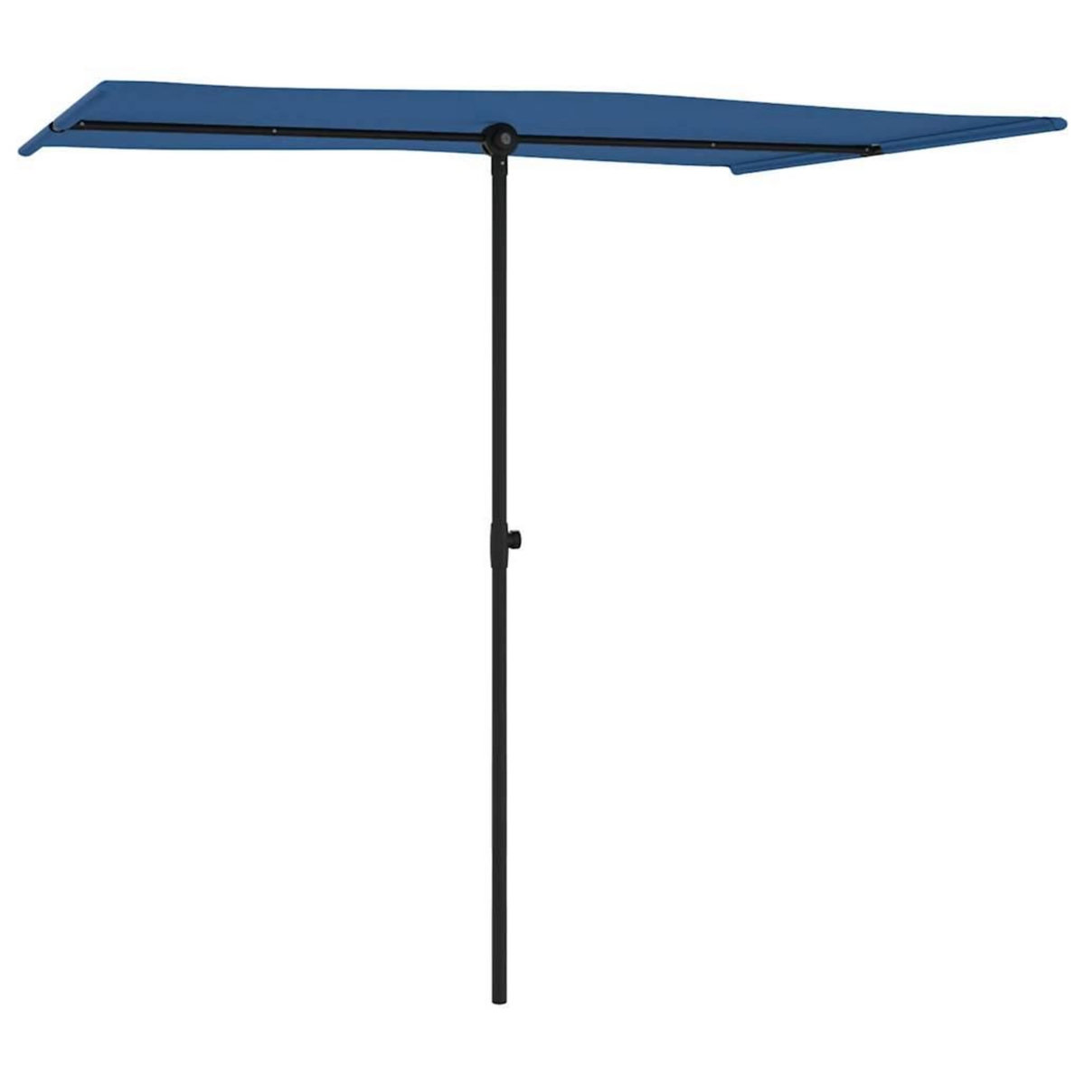 VIDAXL Parasol de jardin avec mat en aluminium 2x1,5 m Bleu azure