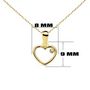 Voir la diapositive 4 : L'ATELIER D'AZUR Collier - Pendentif Or 18 Carats 750/000 Jaune - Coeur - Chaine Dorée