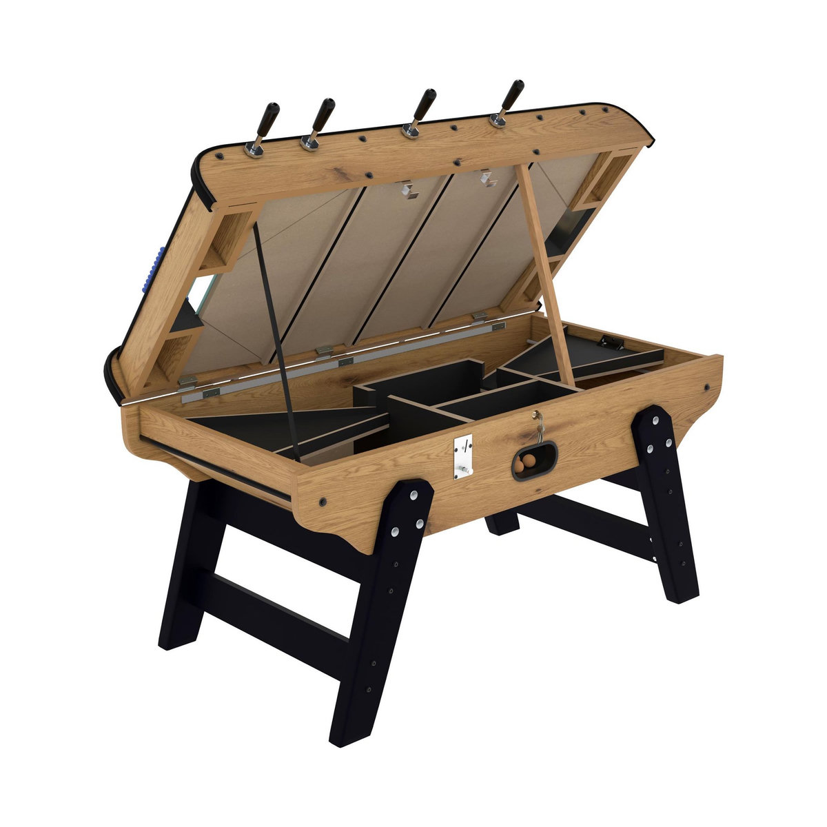 MISTER BABYFOOT Baby foot avec monnayeur en bois clair - Bistrot