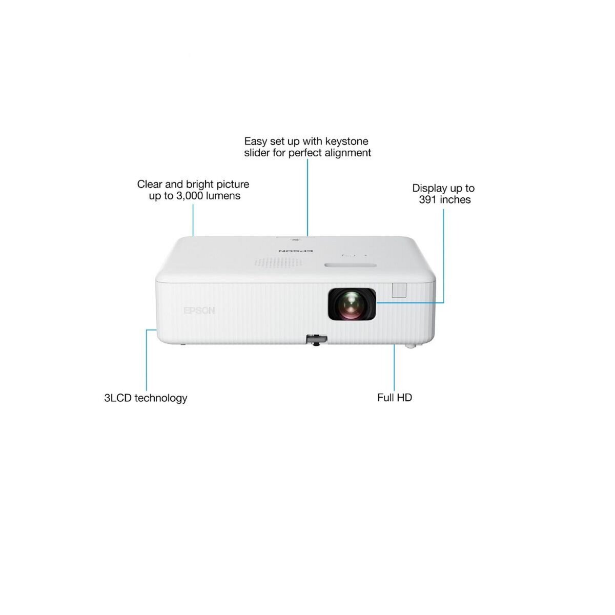 Epson Vidéoprojecteur full hd 3000lumens - CO-FH01