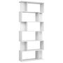 Voir la diapositive 2 : VIDAXL Bibliotheque/Separateur de piece Blanc brillant 80x24x192 cm