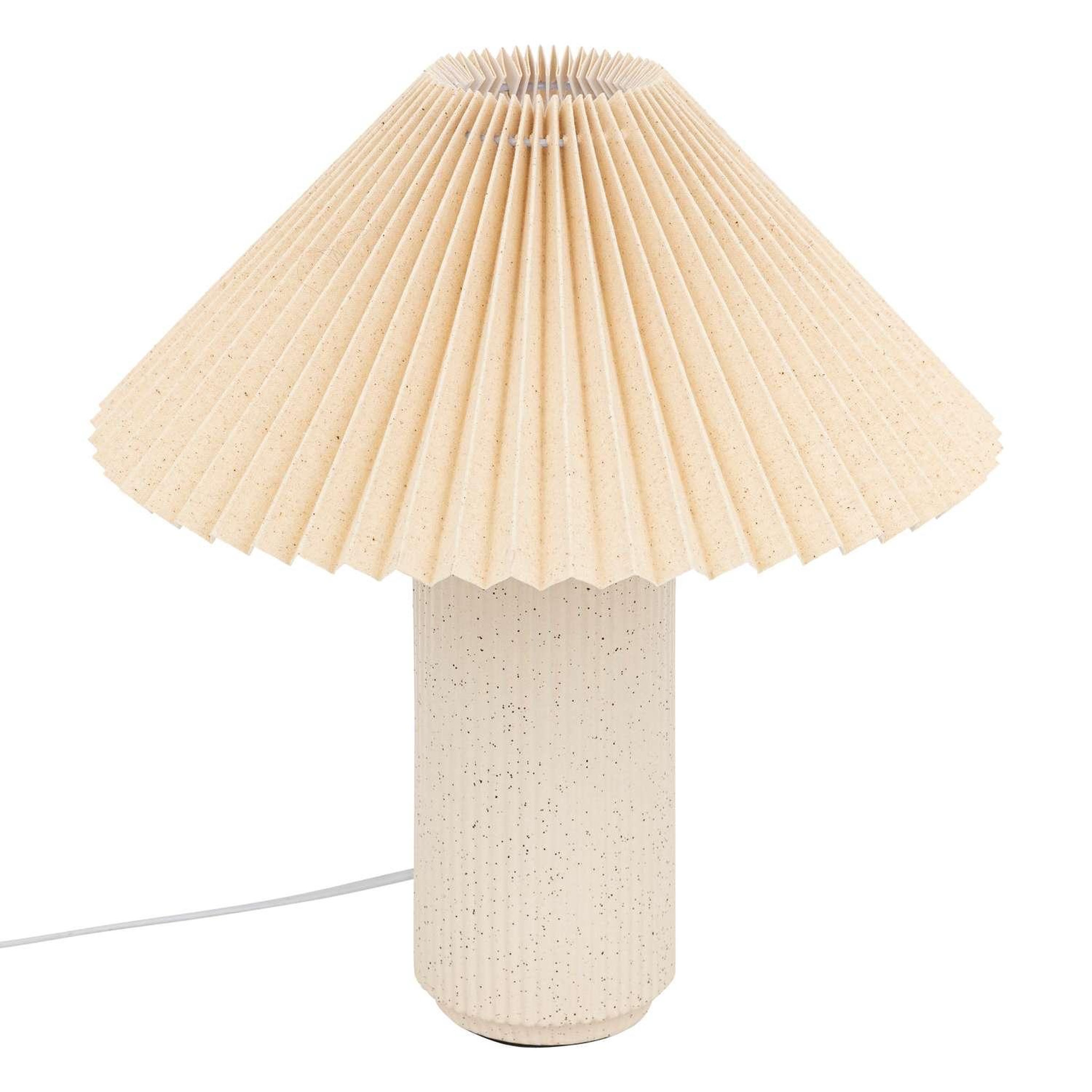 ATMOSPHERA Lampe cylindre en céramique - h. 38 cm - beige