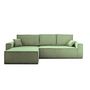 Voir la diapositive 6 : BEST MOBILIER Dellia - canapé d'angle réversible convertible - avec coffre - en velours côtelé - 4 places