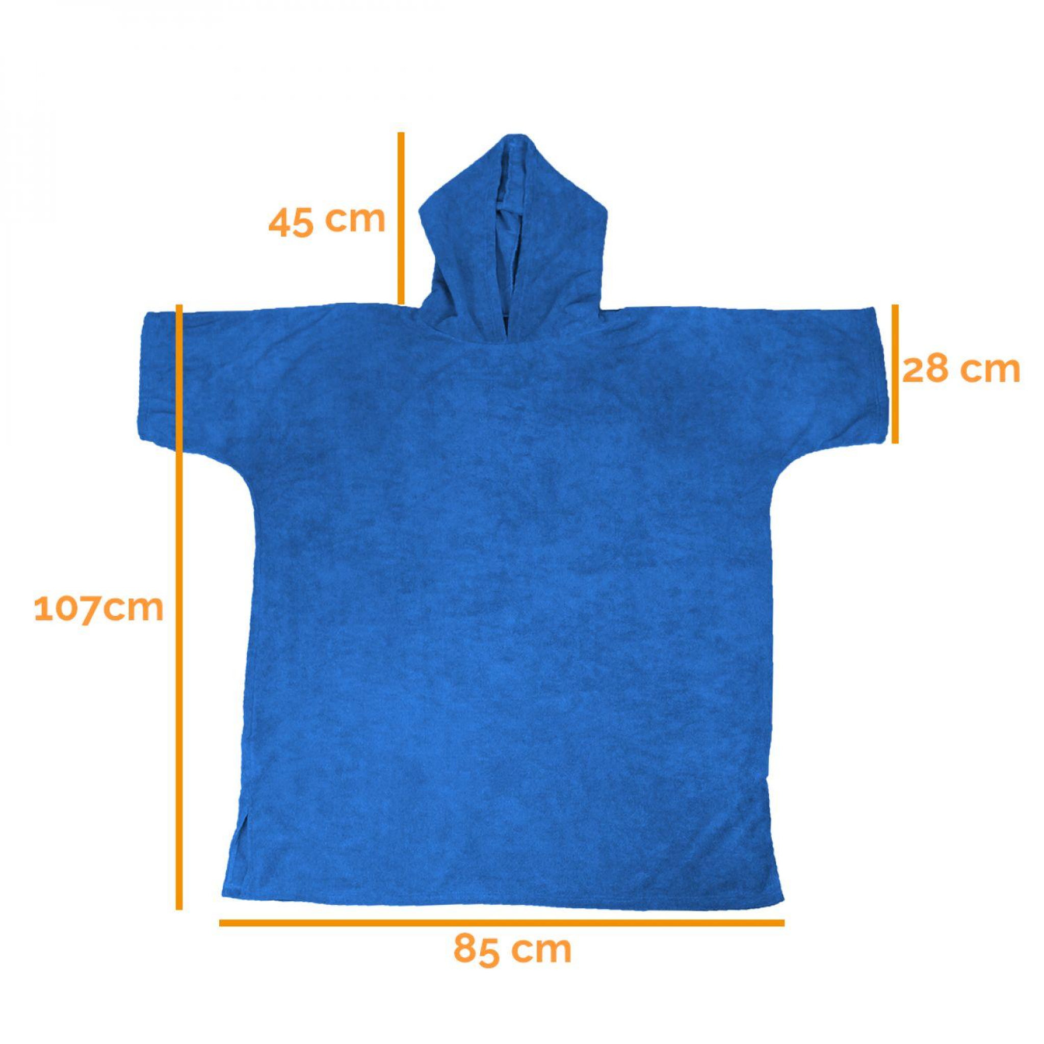 Voir la diapositive 2 : VIVEZEN Serviette poncho de bain ou de plage - Adulte