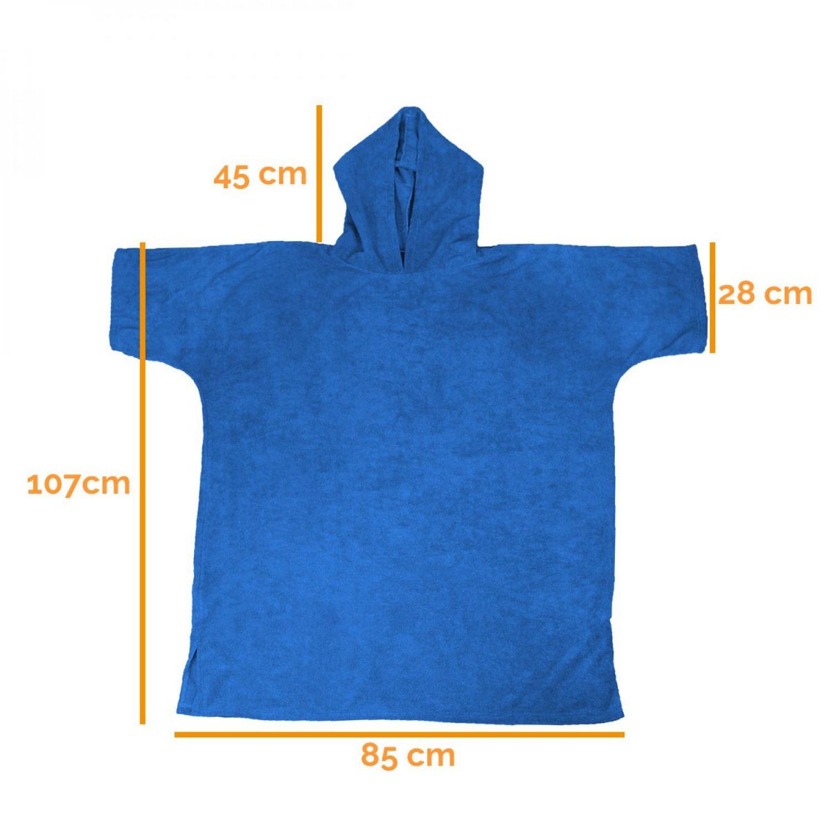 VIVEZEN Serviette poncho de bain ou de plage - Adulte