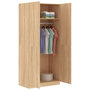 Voir la diapositive 4 : VIDAXL Garde-robe Chene sonoma 90x52x200 cm Bois d'ingenierie