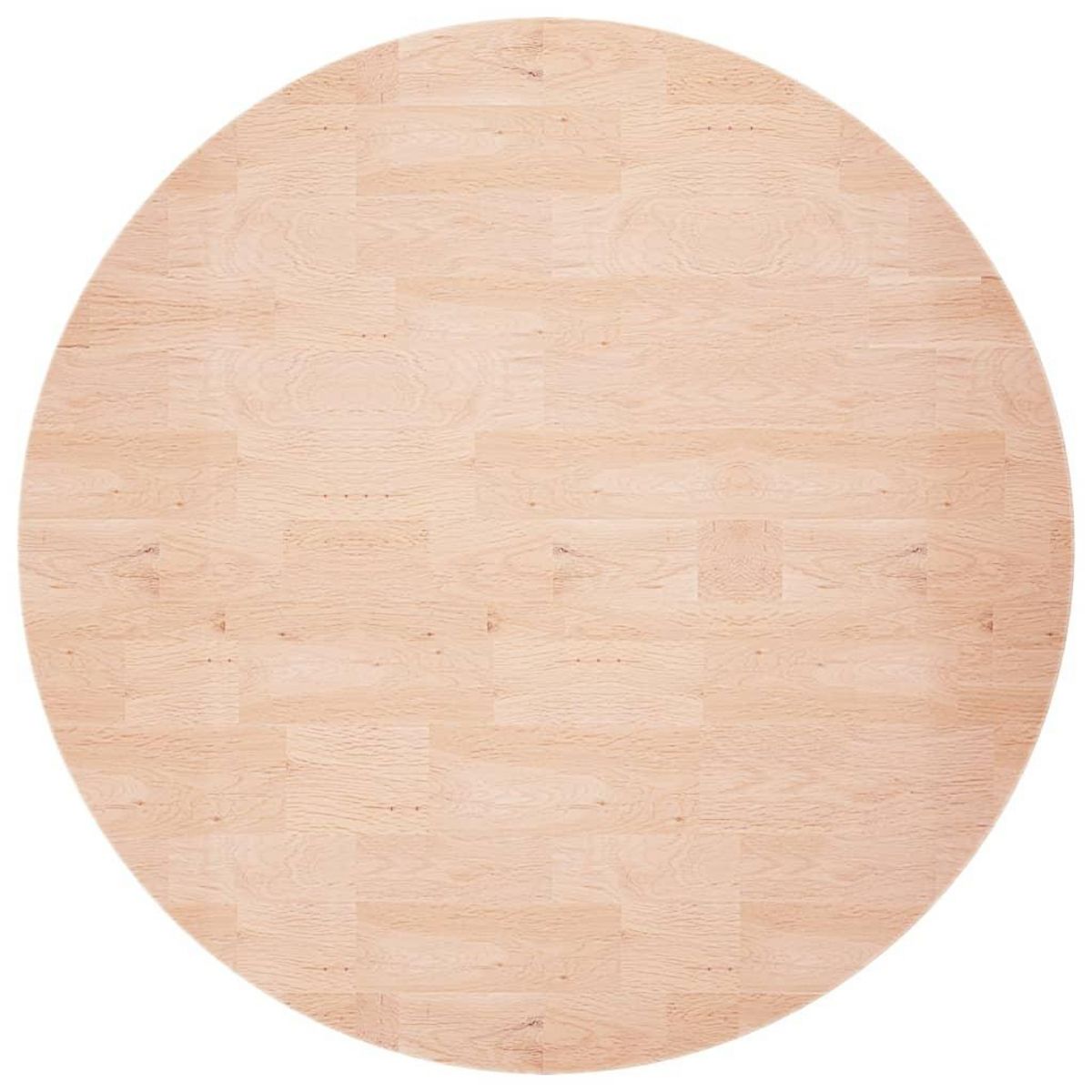 VIDAXL Dessus de table rond Ø60x1,5 cm Bois de chene massif non traite