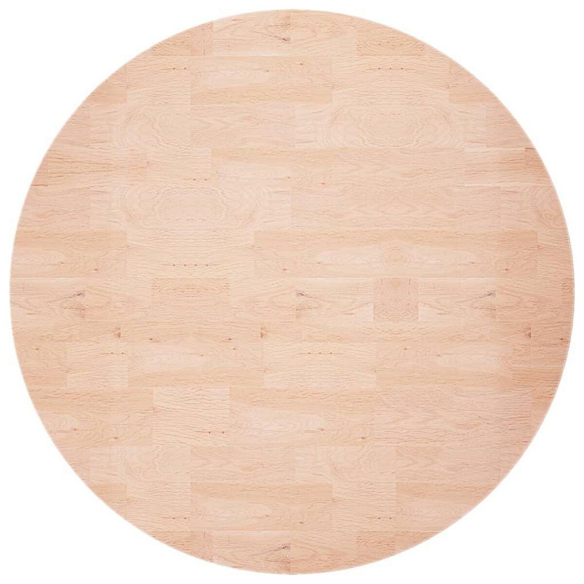 VIDAXL Dessus de table rond Ø60x1,5 cm Bois de chene massif non traite