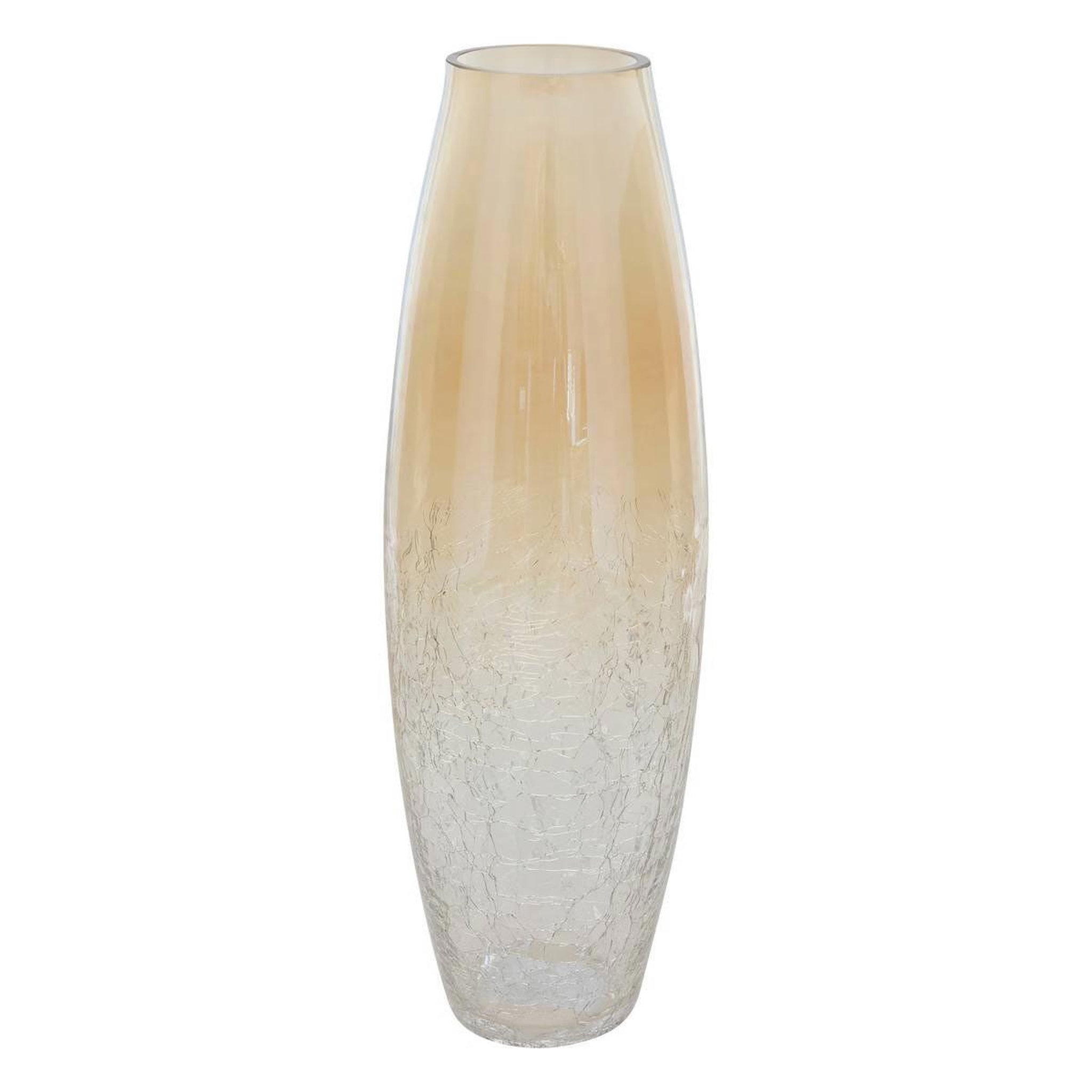ATMOSPHERA Vase en verre craquelé  alexis  40cm transparent