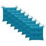 Voir la diapositive 4 : VIDAXL Chaises a manger d'exterieur lot de 8 et coussins Acacia massif