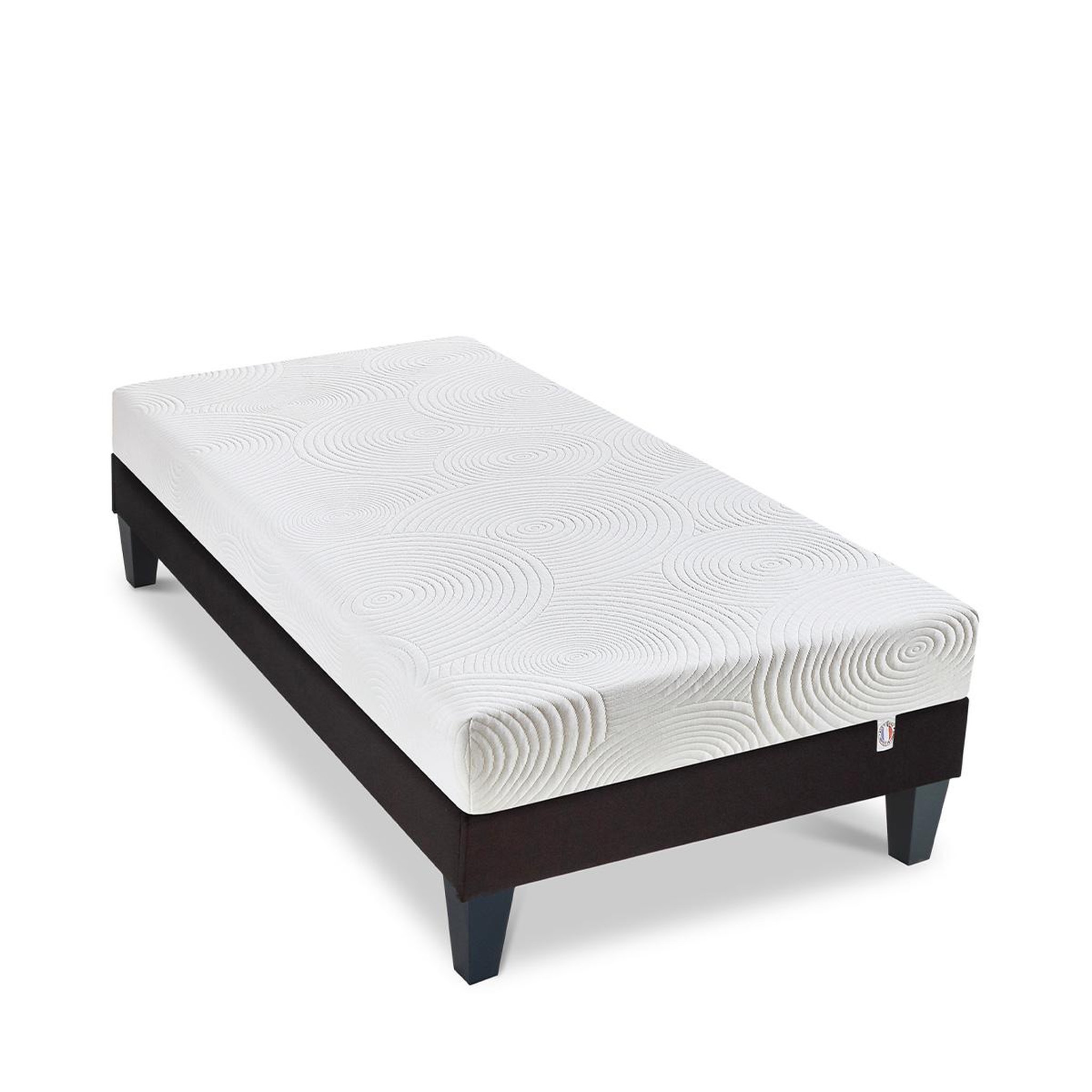 Voir la diapositive 4 : BELLECOUR Bellecour literie | ensemble vosges | matelas mousse haute densité + sommier bois