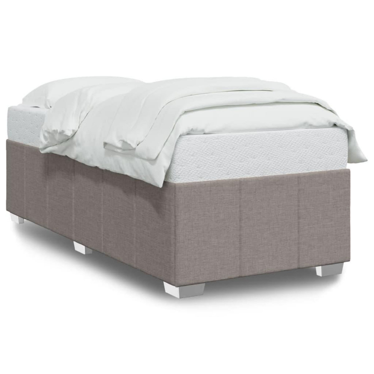 VIDAXL Cadre de lit sans matelas taupe 90x190 cm tissu