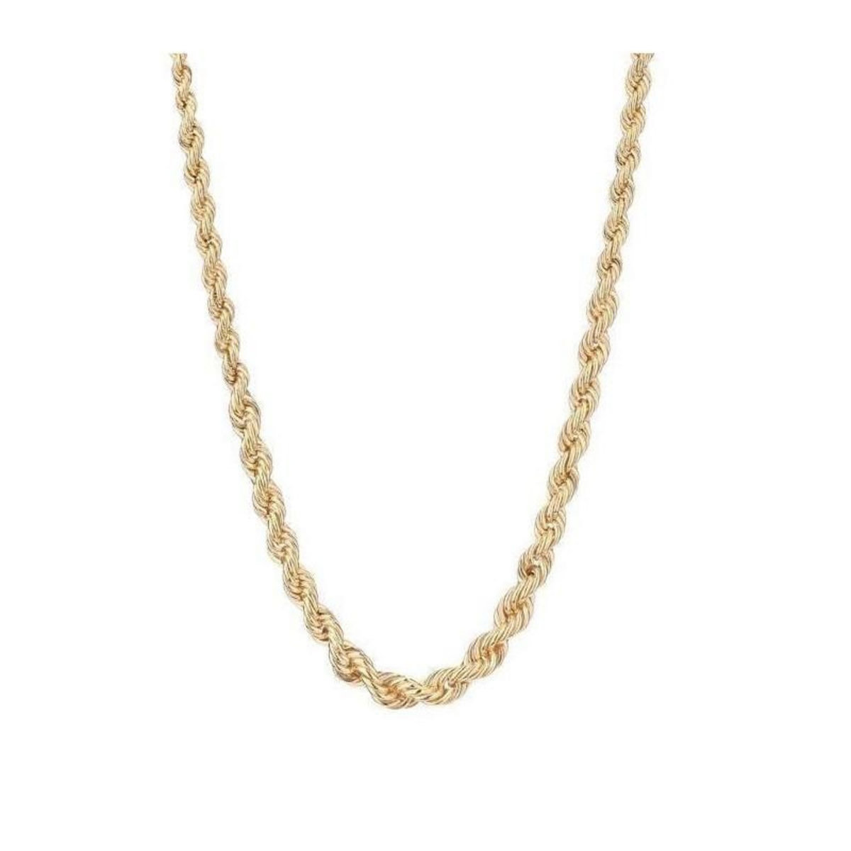 L'ATELIER D'AZUR Collier Or 18 Carats 750/000 Maille Corde en Chute Jaune - Femme