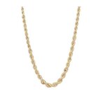 L'ATELIER D'AZUR Collier Or 18 Carats 750/000 Maille Corde en Chute Jaune - Femme