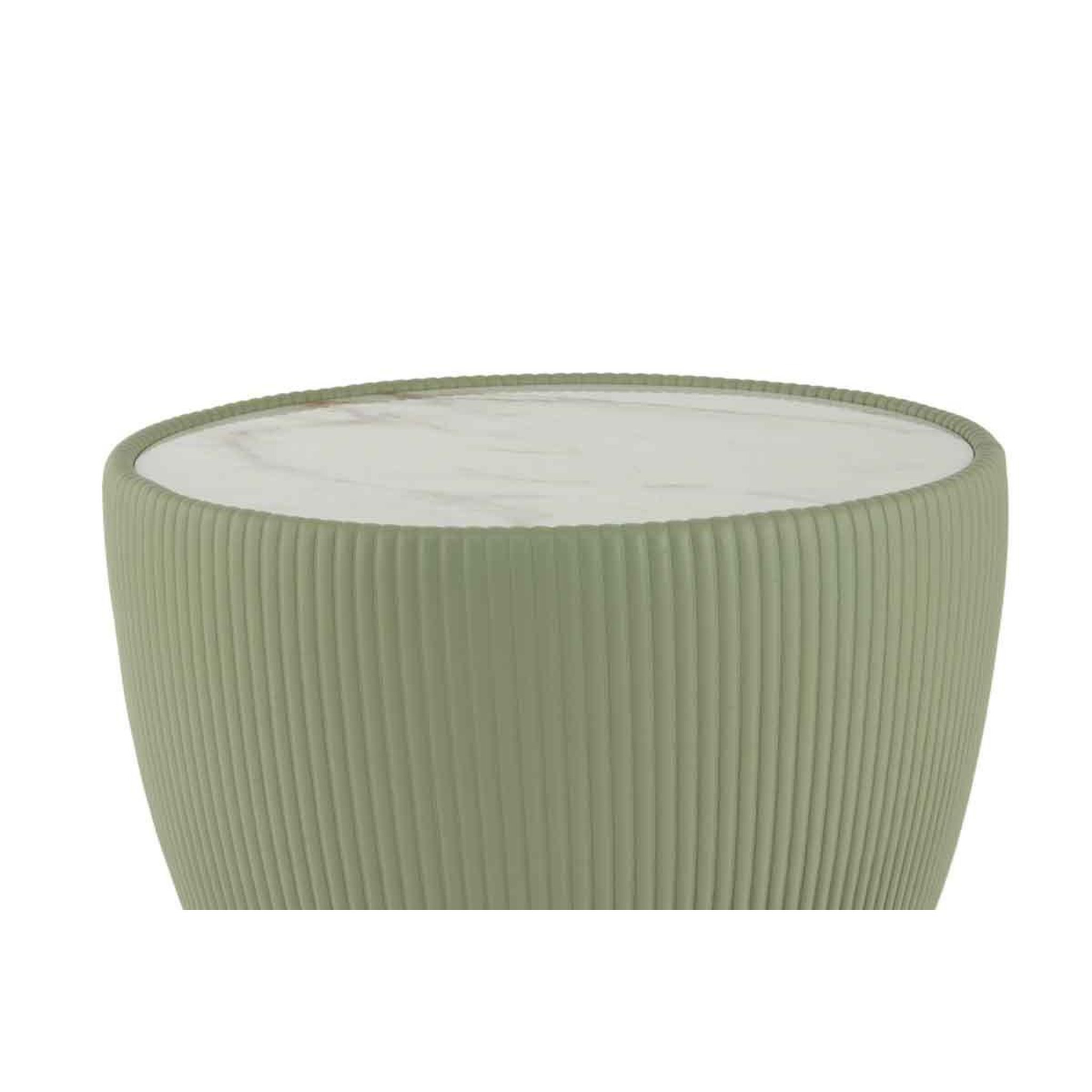Voir la diapositive 3 : Paris Prix Table d'appoint design  jokai  47cm vert & or