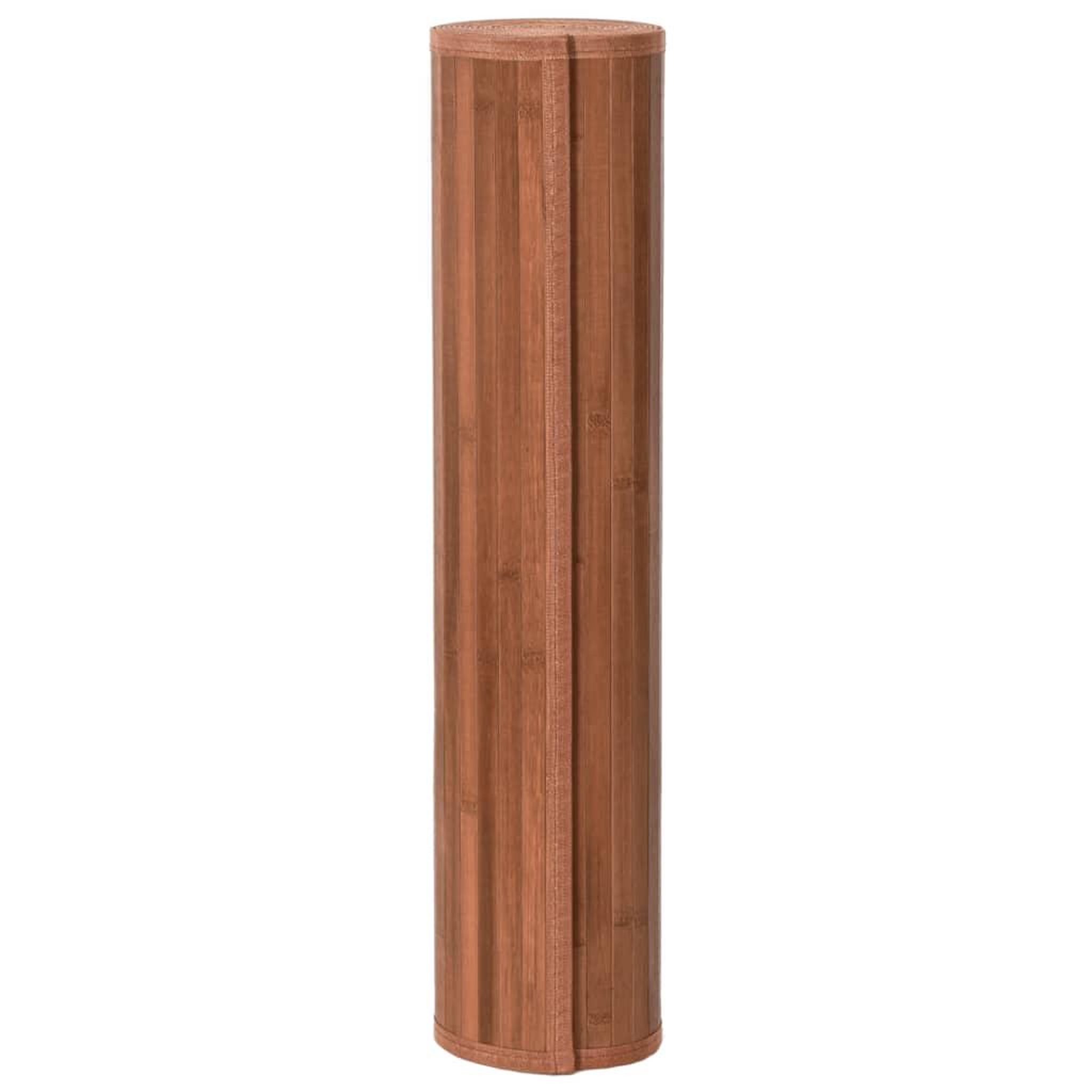 Voir la diapositive 3 : VIDAXL Tapis rectangulaire marron 80x100 cm bambou