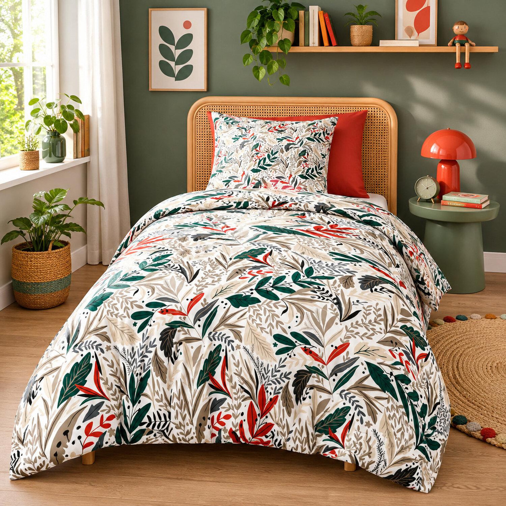Voir la diapositive 1 : Les Ateliers du Linge Parure de couette 100%polyester 60gsm-luziola