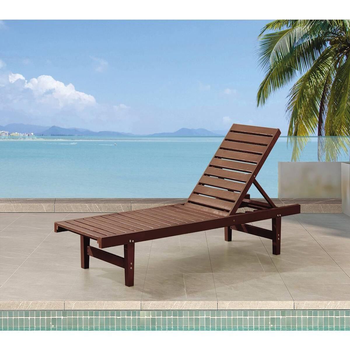 Habitat et Jardin Bain de Soleil en bois  Rawai  - Marron