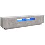 Voir la diapositive 2 : VIDAXL Meuble TV avec lumieres LED Gris beton 180x35x40 cm