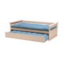 Voir la diapositive 7 : Lit  banquette gigogne en bois massif  2x90x190cm SANTA CRUZ