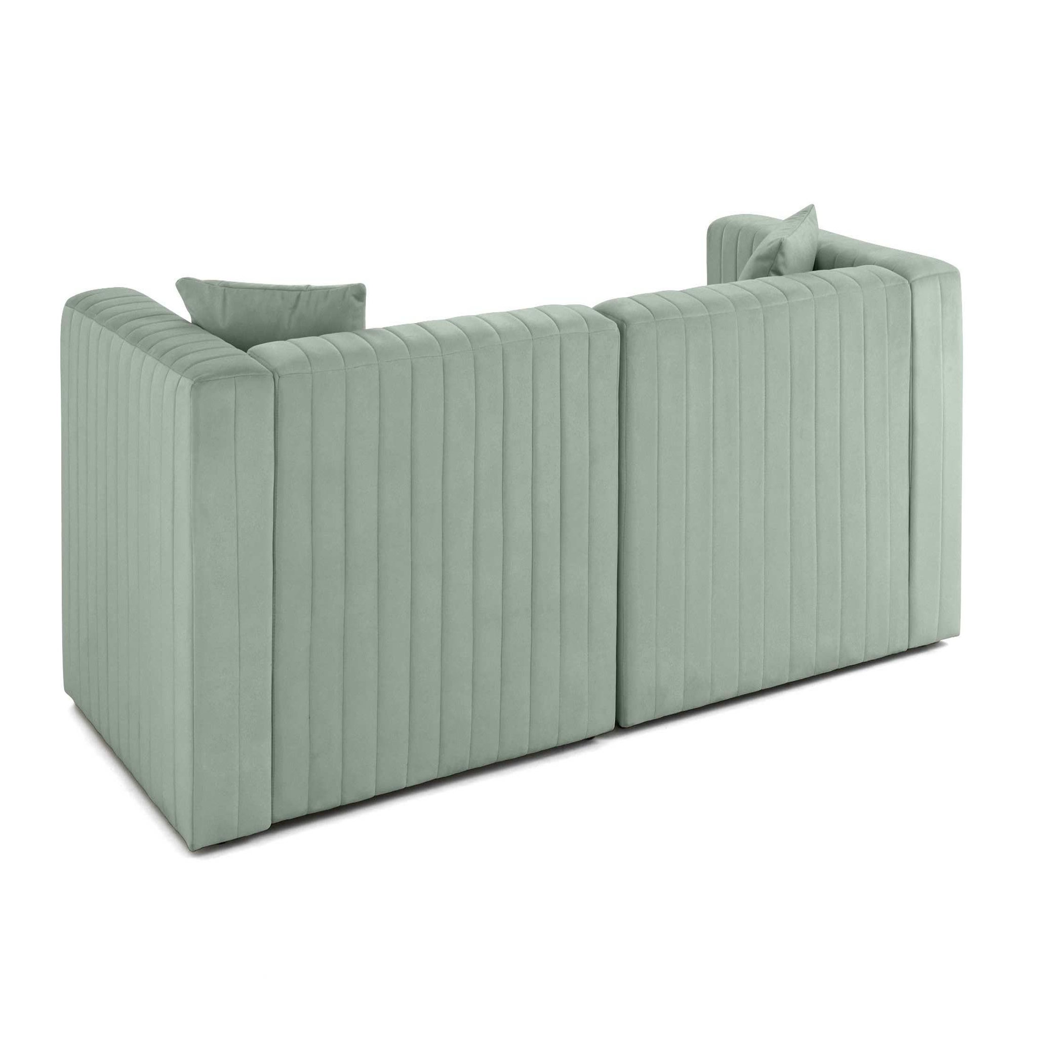 Voir la diapositive 6 : LISA DESIGN Nova - canapé modulable 2 places - en velours