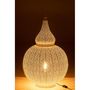 Voir la diapositive 4 : Paris Prix Lampe à Poser en Métal  Aladin  77cm Blanc