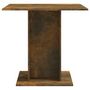 Voir la diapositive 4 : VIDAXL Table a dîner Chene fume 80x80x75 cm Bois d'ingenierie