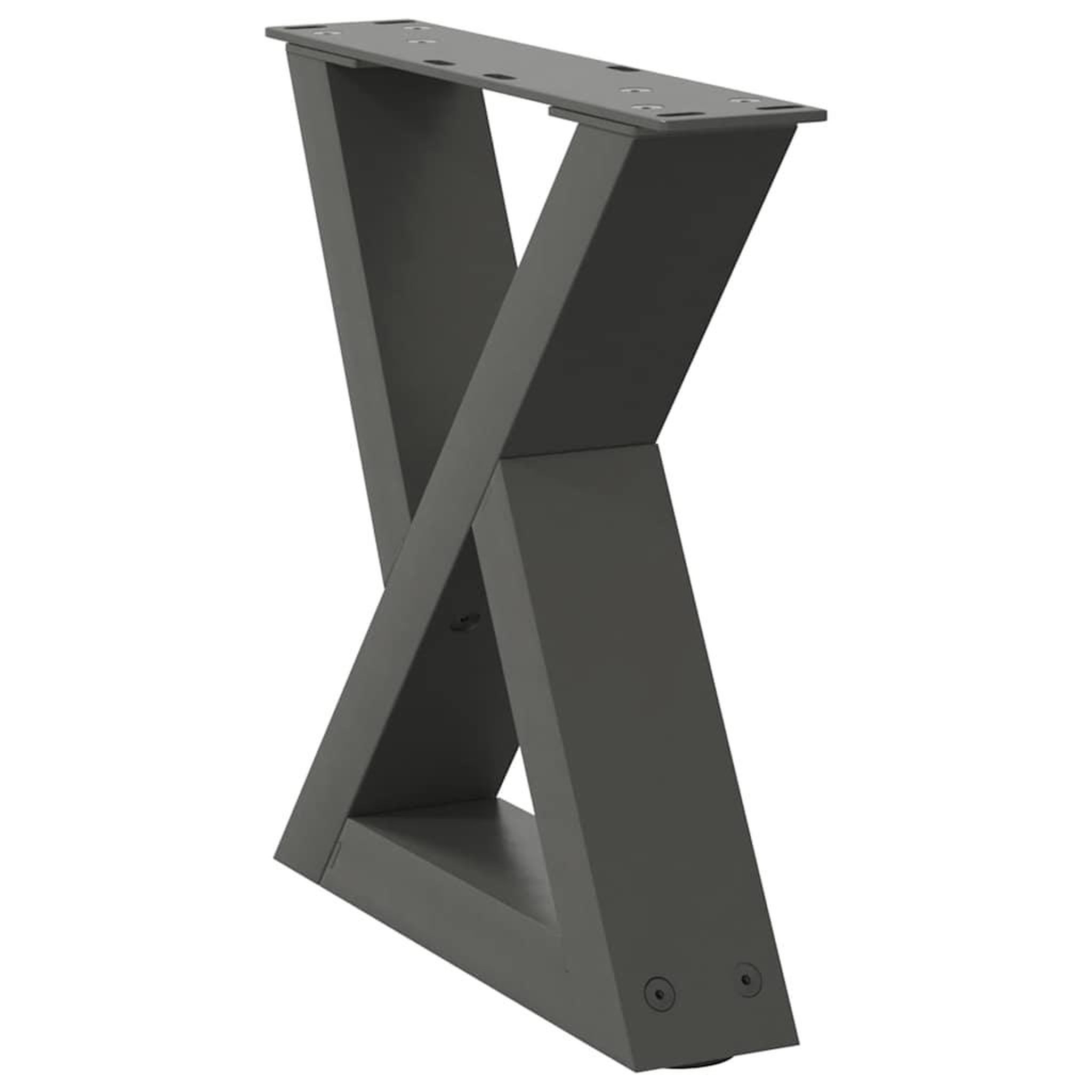 Voir la diapositive 4 : VIDAXL Pieds de table basse 2 pcs anthracite 40x(30-31,3) cm acier