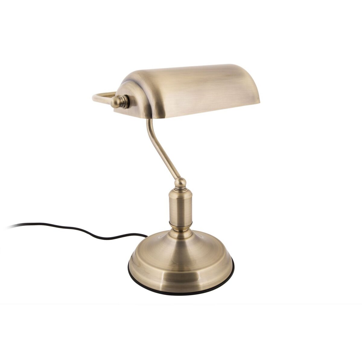 Leitmotiv Lampe de bureau design banquier - H.34cm - Doré