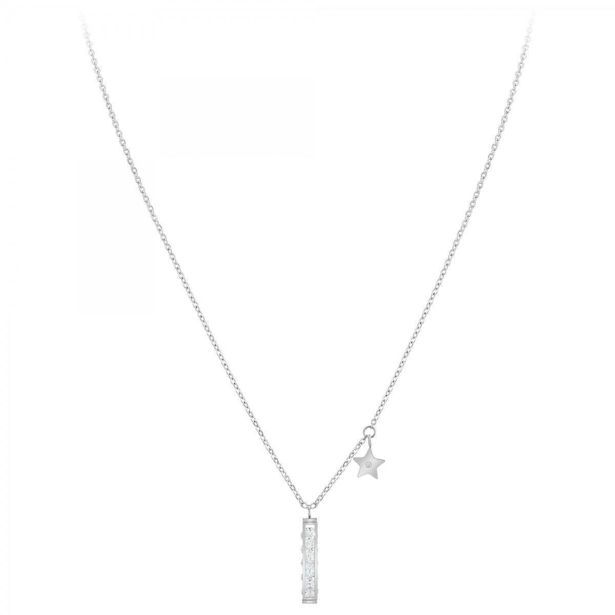 SC CRYSTAL Collier par SC Crystal orné d'un véritable diamant blanc