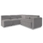Voir la diapositive 1 : BEST MOBILIER Felix - canapé modulable d'angle gauche 5 places en tissu texturé