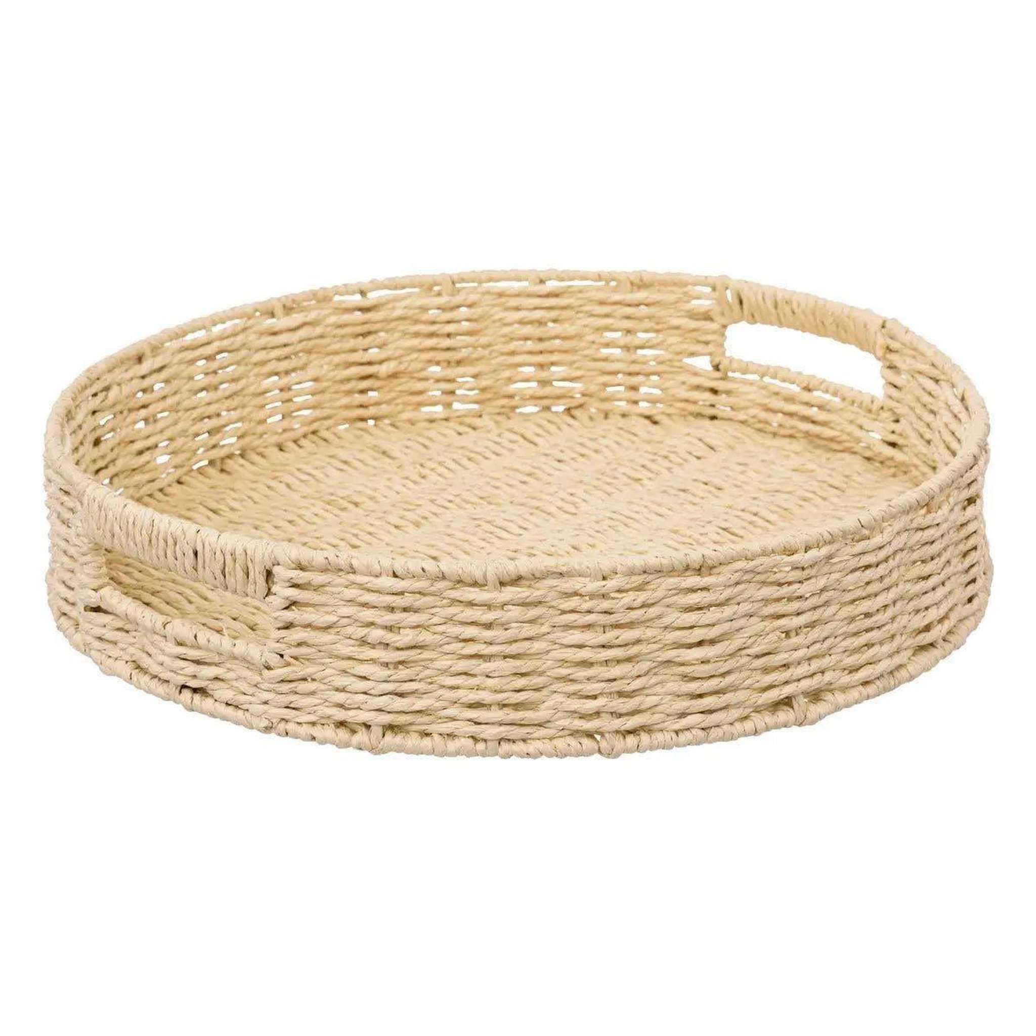 FIVE Plateau de service rond  kord  35cm naturel