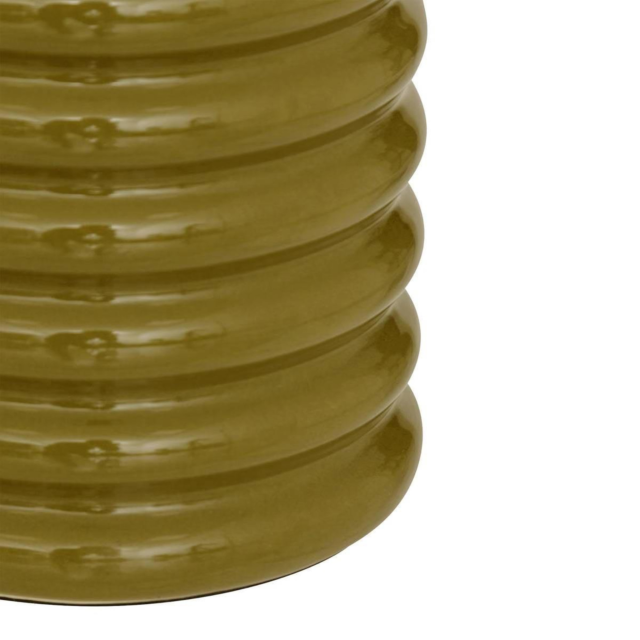 Voir la diapositive 3 : ATMOSPHERA Lampe à poser en céramique  vinus  69cm kaki