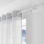 Voir la diapositive 2 : Douceur d'Intérieur Kit de tringle à rideaux extensible Disque Martelé - L120 /L210 cm - Patine Blanc