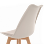 Voir la diapositive 6 : ID MARKET Lot de 6 chaises scandinaves SARA mix color gris foncé x2, terracotta x2, beige x2