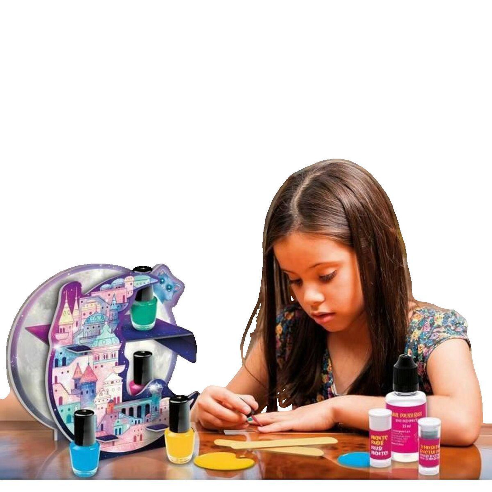 Voir la diapositive 3 : LISCIANI GIOCHI Kit nail art enfant Art des ongles - Loisirs créatifs vernis - Composants et flacons à vernis - The Moon Academy