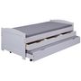 Voir la diapositive 2 : Lit gigogne 2 couchages 90x200 cm + 3 tiroirs ULLI