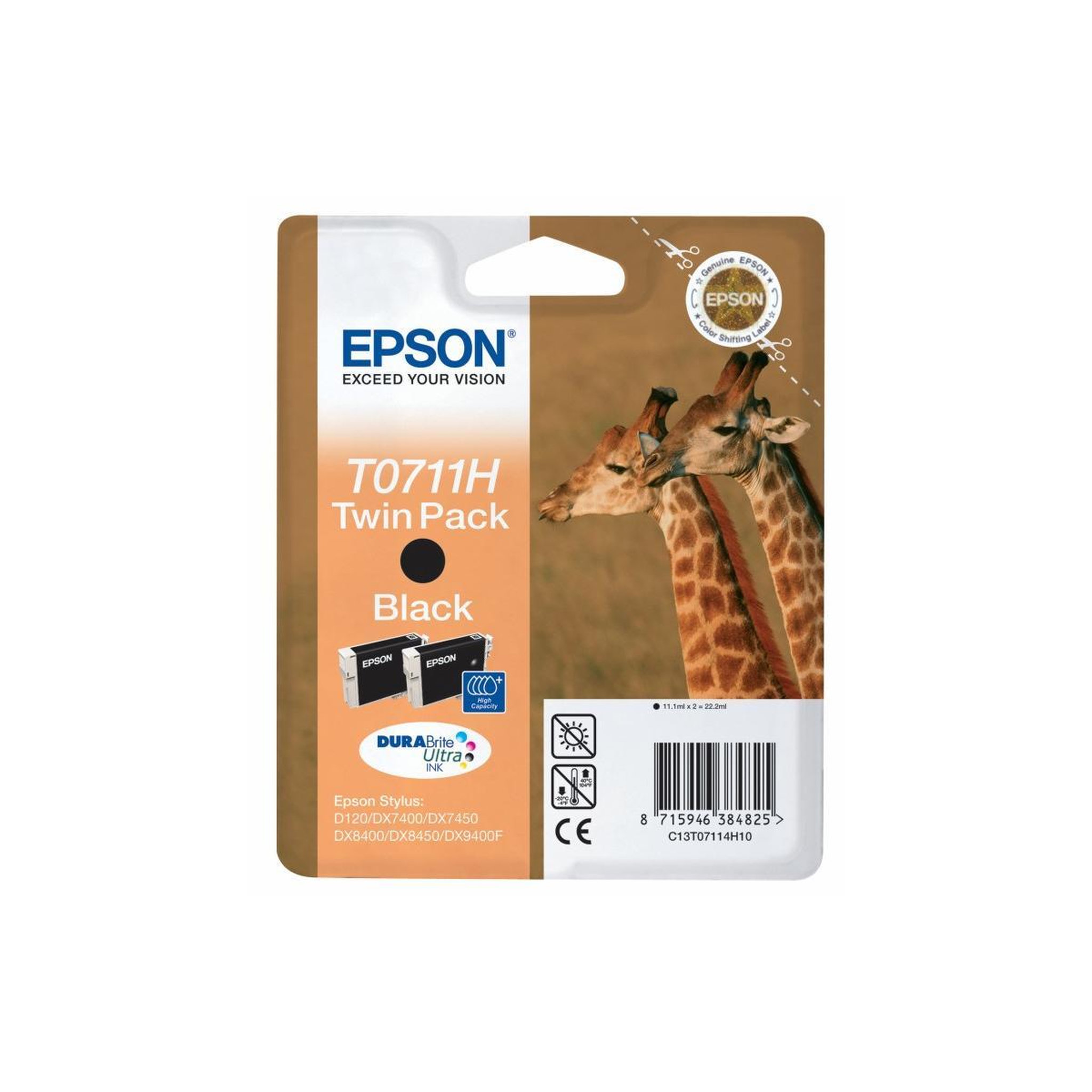 Voir la diapositive 3 : Epson Epson giraffe t0711h cartouche d'encre 1 pièce(s) original noir