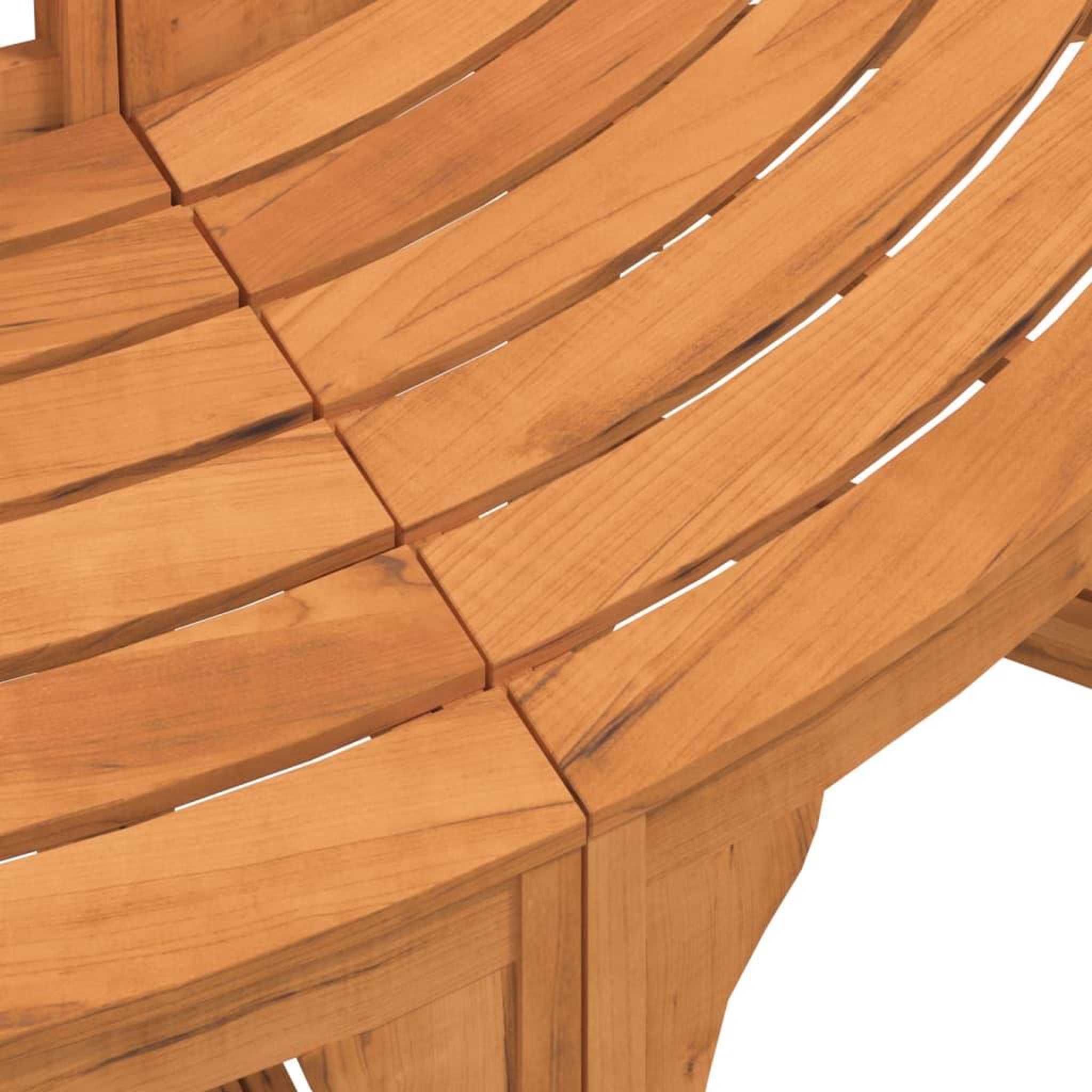 Voir la diapositive 5 : VIDAXL Banc de tour d'arbre rond Ø208 cm bois massif eucalyptus