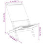 Voir la diapositive 6 : VIDAXL Chaises de jardin lot de 2 taupe bois d'acacia massif et tissu