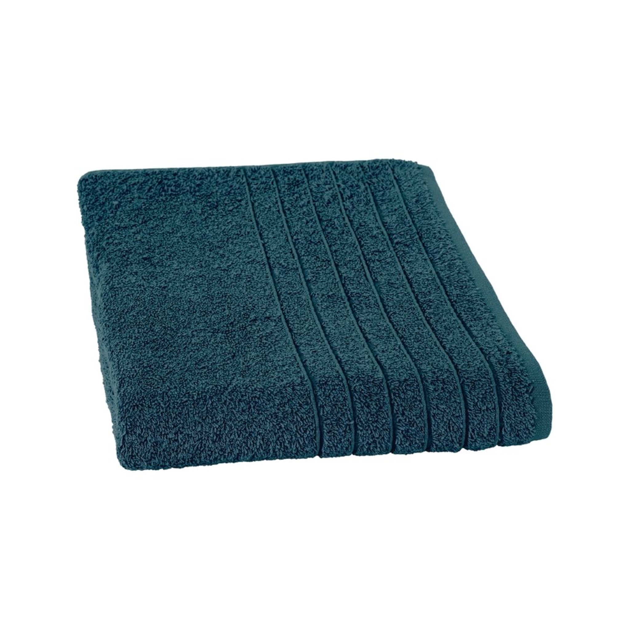 Voir la diapositive 2 : Serviette de toilette unie en coton 450 gr/m² ALIX