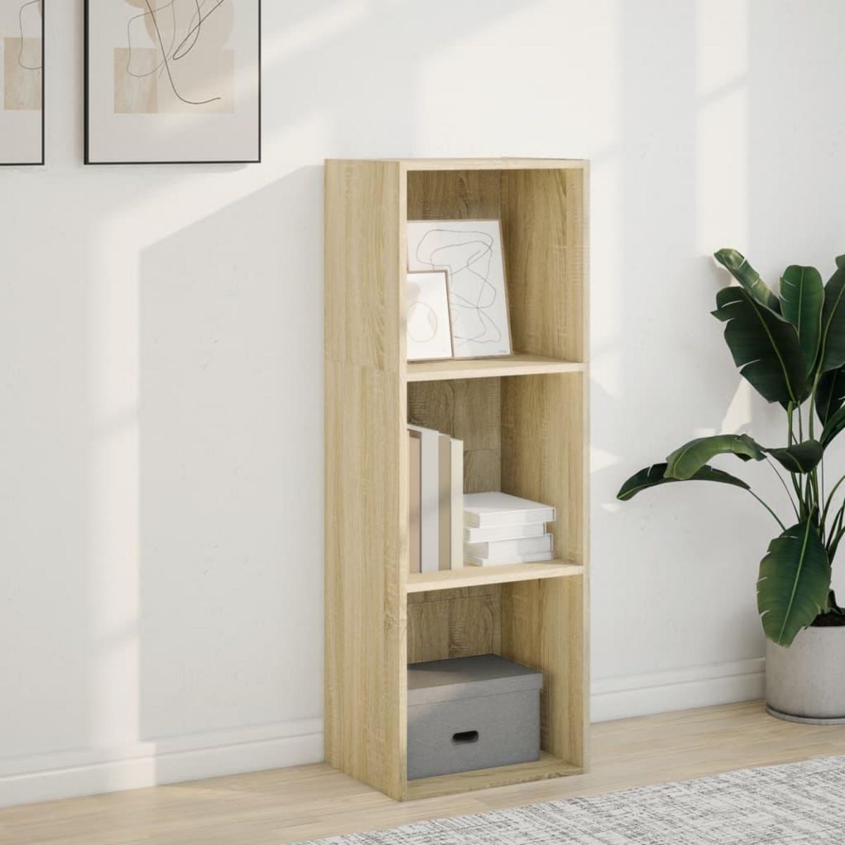 VIDAXL Bibliotheque chene sonoma 40x30x114 cm bois d'ingenierie