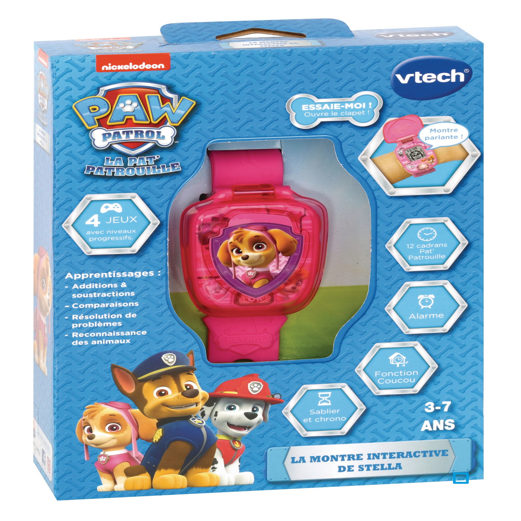 Voir la diapositive 3 : VTECH Montre interactive de Stella - Pat Patrouille 