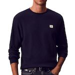 CALVIN KLEIN JEANS Sweat  Homme Calvin Klein Jeans Waffle Badges. Coloris disponibles : Bleu